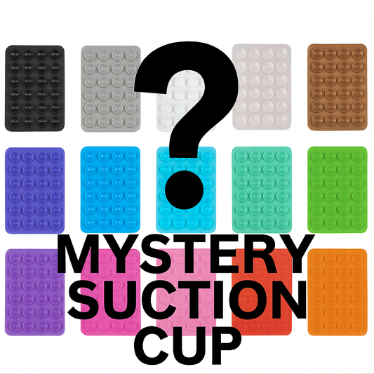 Mystery sticky suction cup